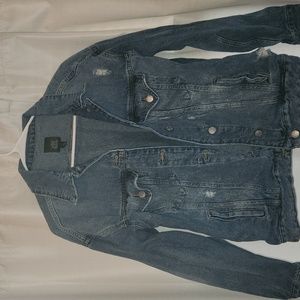 Wild Fable denim jacket with ripped detailing, size S (US)